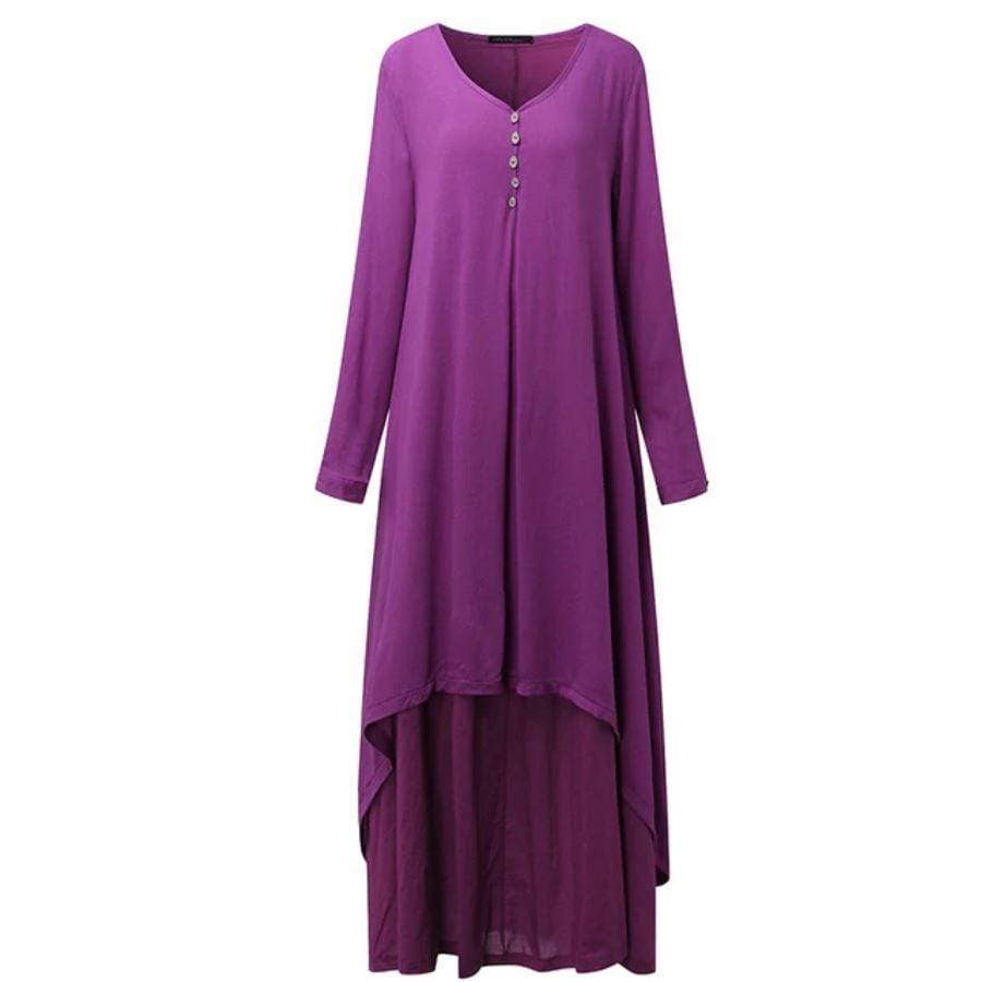 Asymmetrical Double Layered Irene Dress