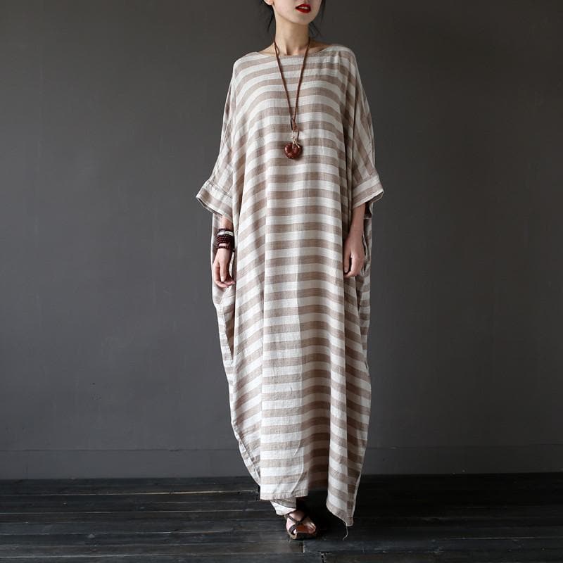 Striped Oversized Maxi Dress