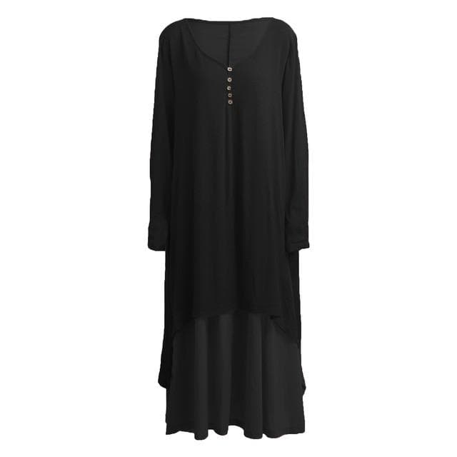 Asymmetrical Double Layered Irene Dress