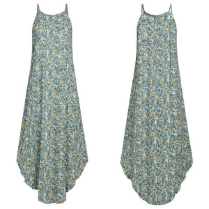 Boho Floral Print Plus Size Sundress