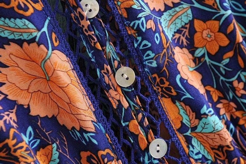 Boho Gypsy Floral Printed Dress