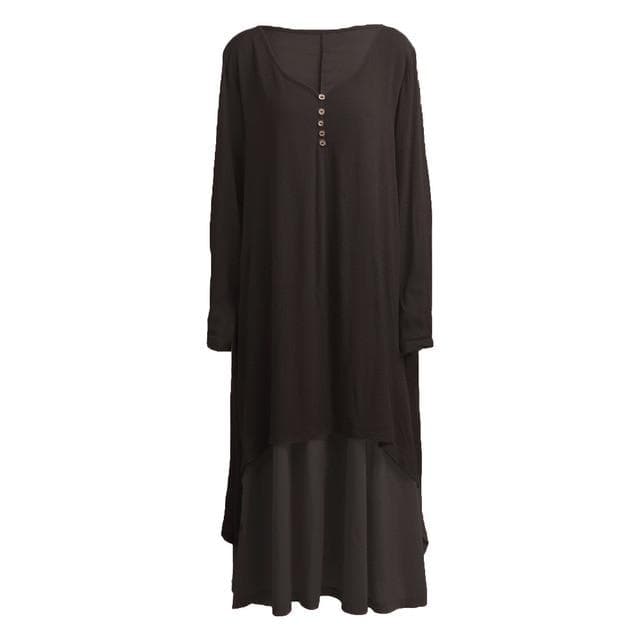 Asymmetrical Double Layered Irene Dress
