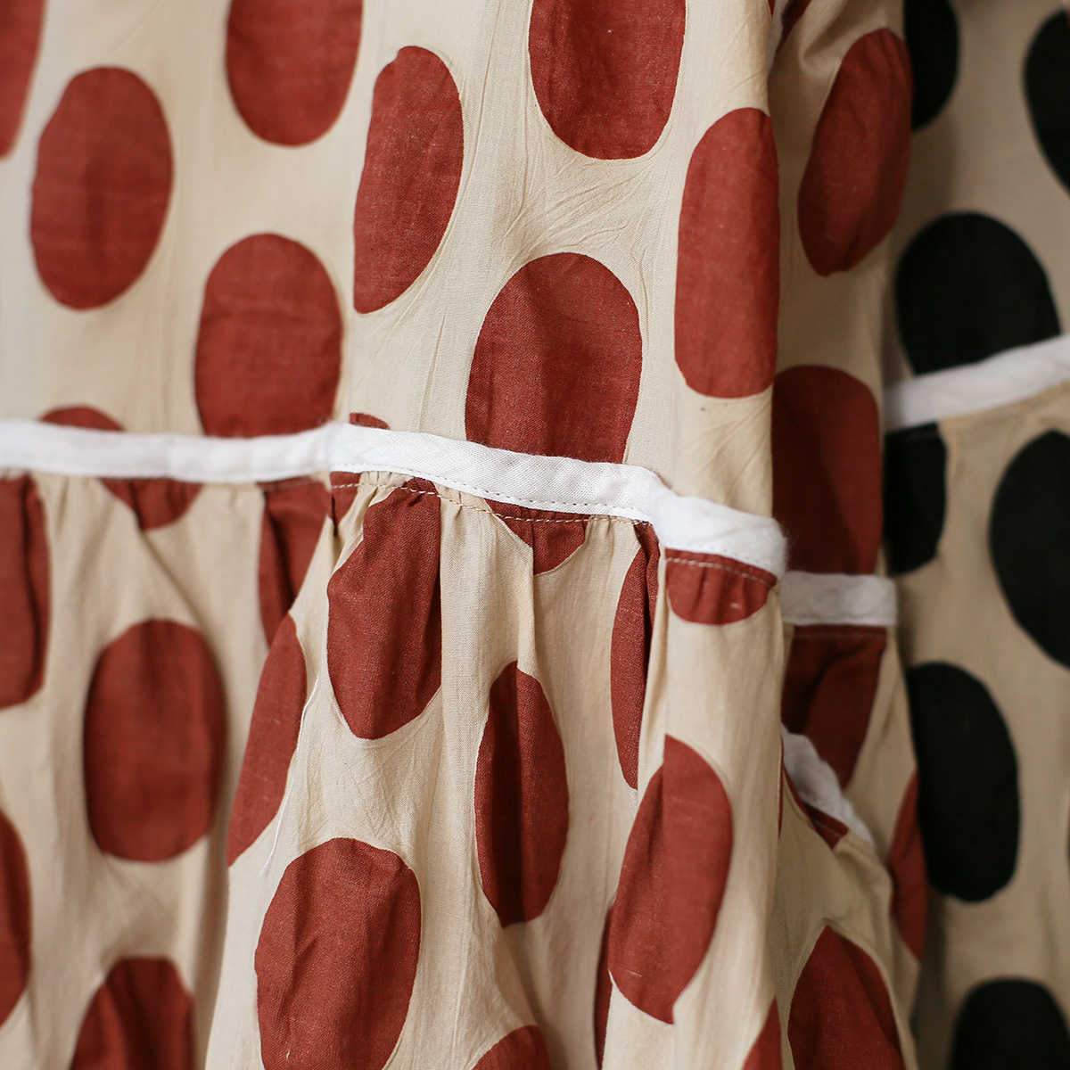 Empire Waist Polka Dot Midi Dress