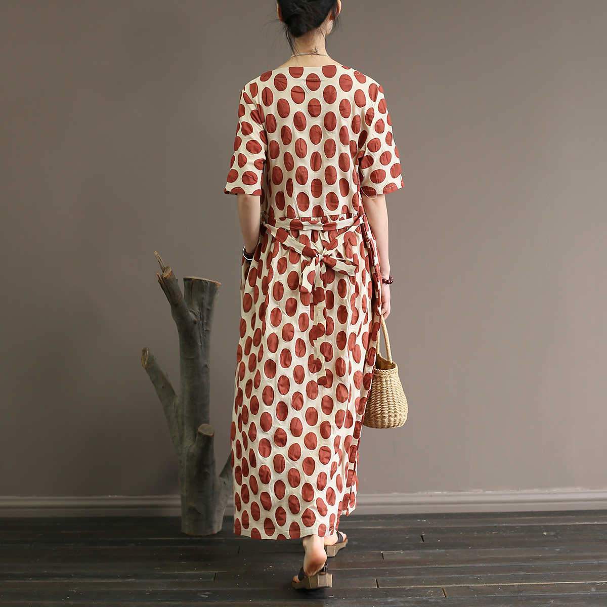 Empire Waist Polka Dot Midi Dress