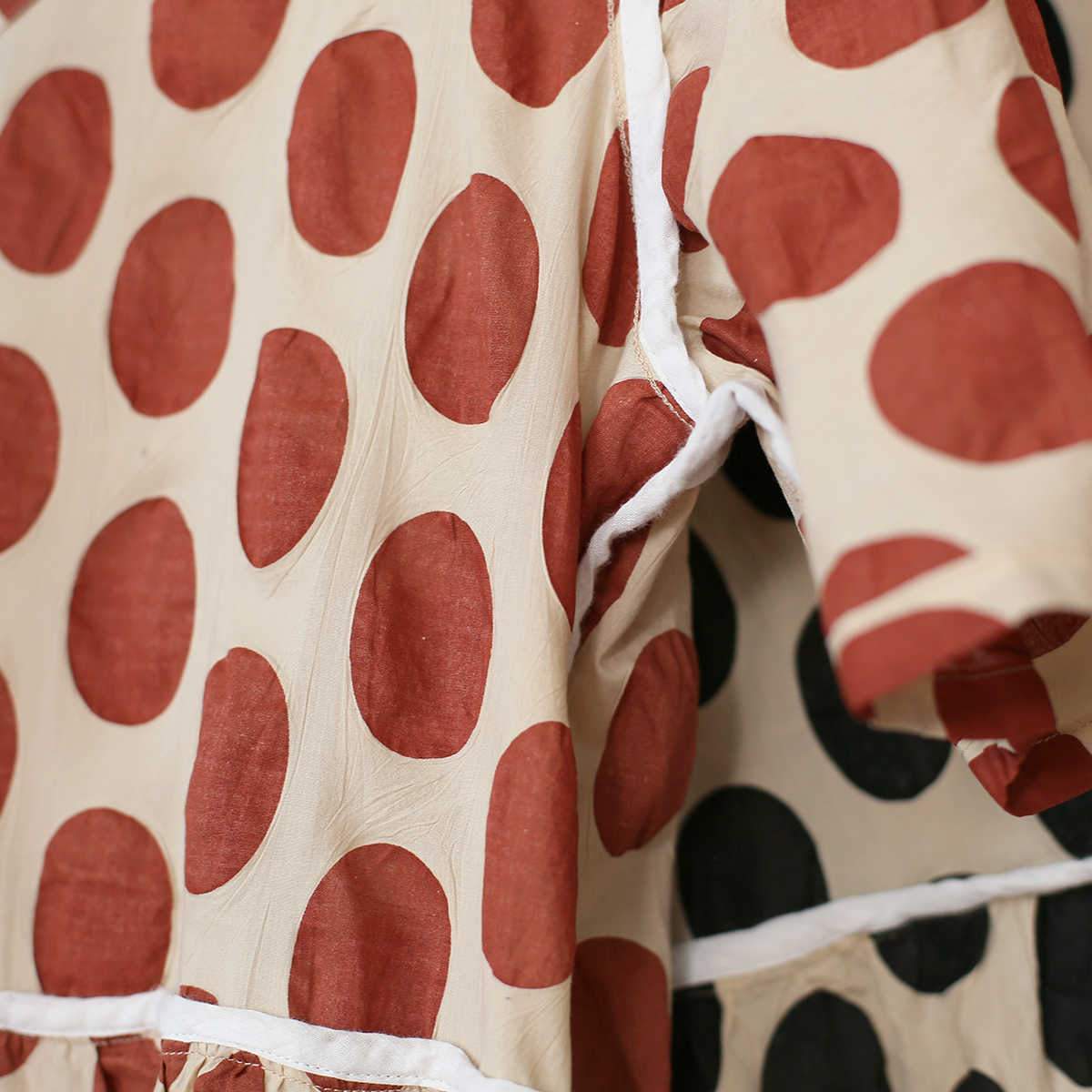 Empire Waist Polka Dot Midi Dress