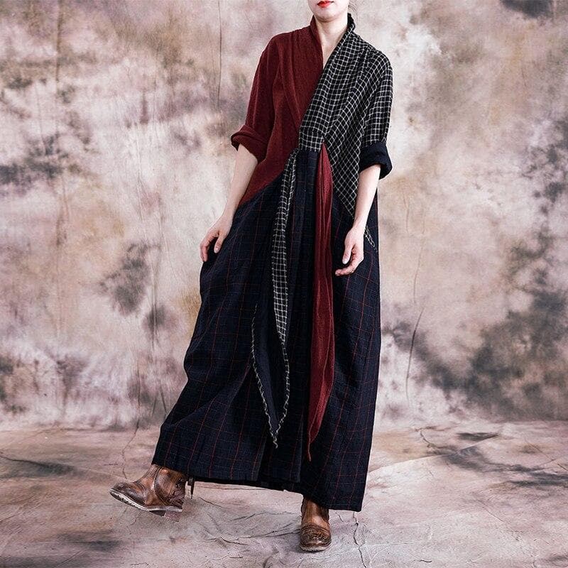 Mixed Emotions Plaid Dress | Nirvana