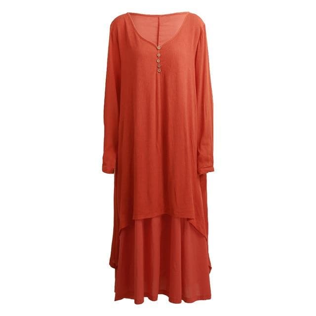 Asymmetrical Double Layered Irene Dress
