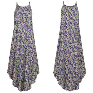 Boho Floral Print Plus Size Sundress