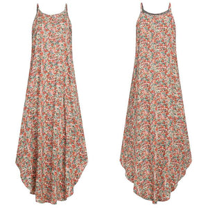 Boho Floral Print Plus Size Sundress