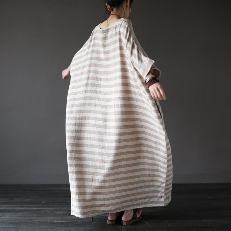 Striped Oversized Maxi Dress