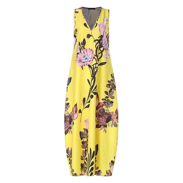 Venus Modern Boho Floral Dress