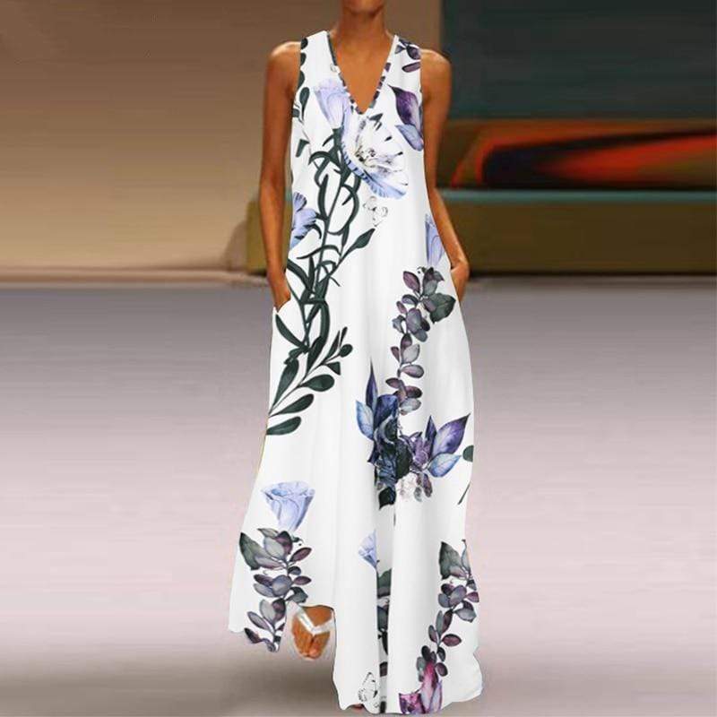 Venus Modern Boho Floral Dress