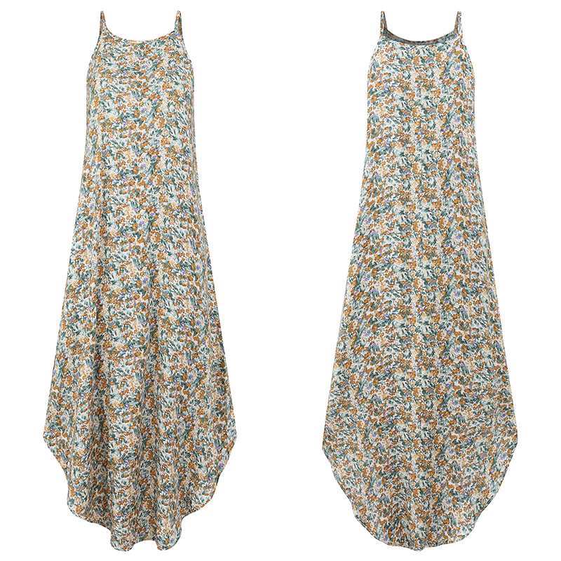 Boho Floral Print Plus Size Sundress