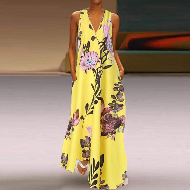 Venus Modern Boho Floral Dress