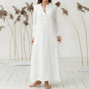 Zen Casual Button Up Blouse Dress  | Zen