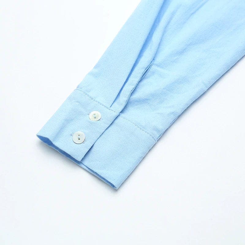 Zen Casual Button Up Blouse Dress  | Zen