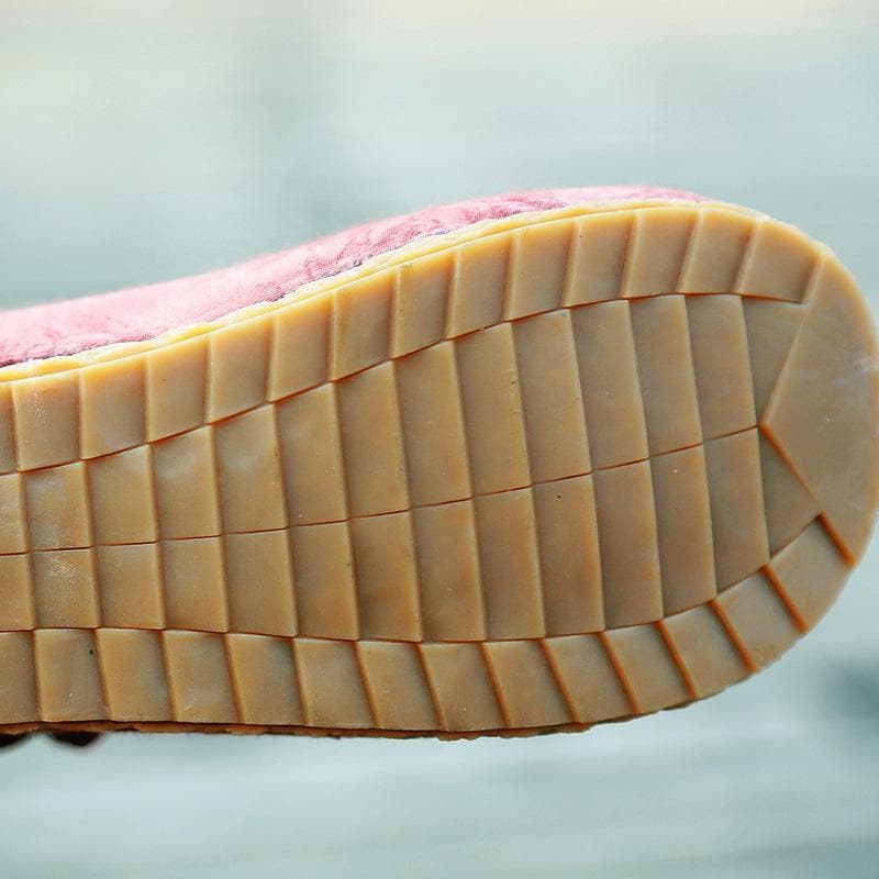 Pink Cotton & Linen Shoes