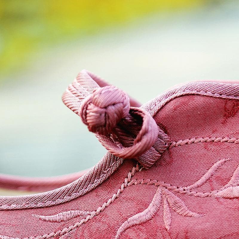 Pink Cotton & Linen Shoes