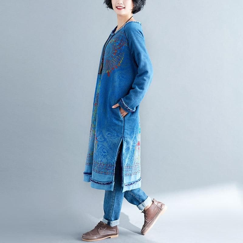 Oversized Ripped Sweater Dress