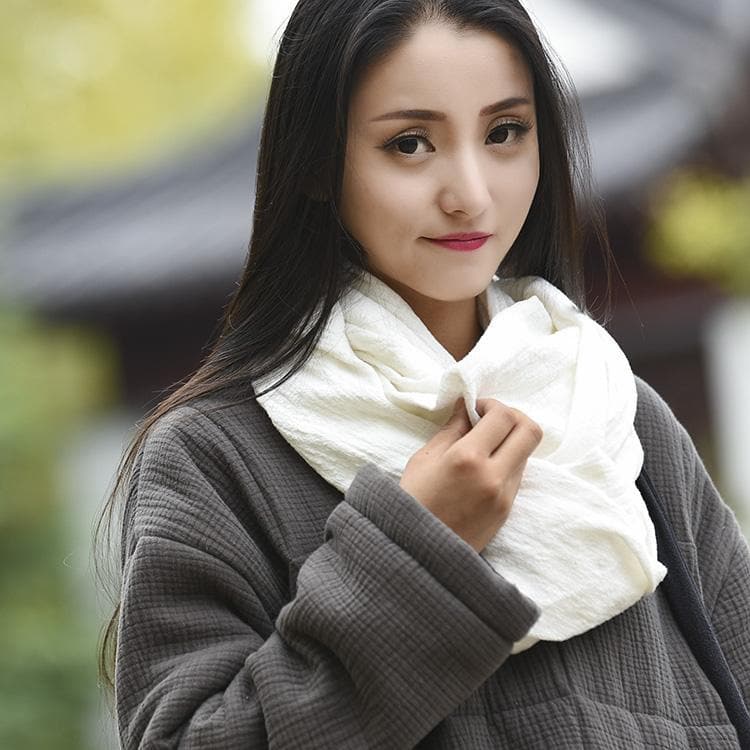 Cotton Linen Large Scarf