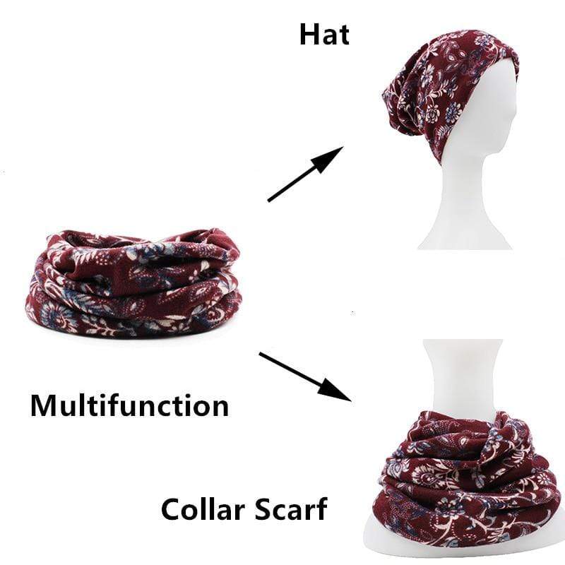 Eva Floral Beanie Hat