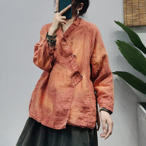 Oversized Cotton and Linen Blouse | Lotus