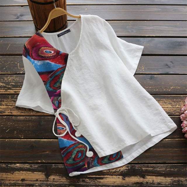 Abstracto Wrap Blouse