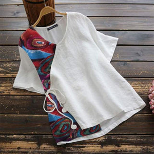 Abstracto Wrap Blouse