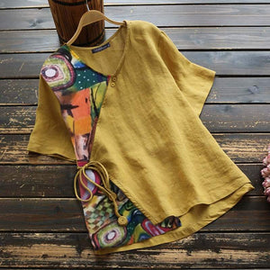 Abstracto Wrap Blouse