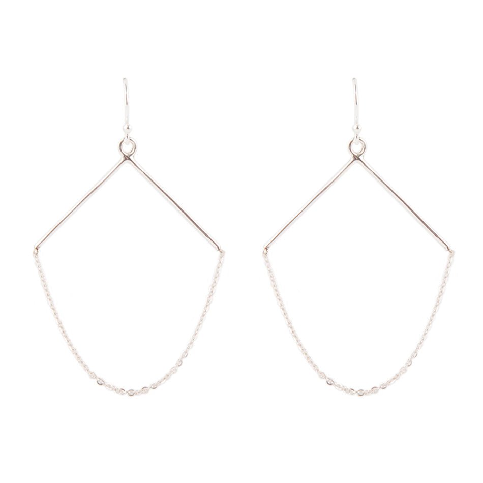 Chained Up Sterling Silver Earrings