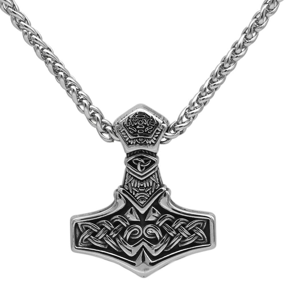 Vikings Nordic Hammer Stainless Steel Necklace