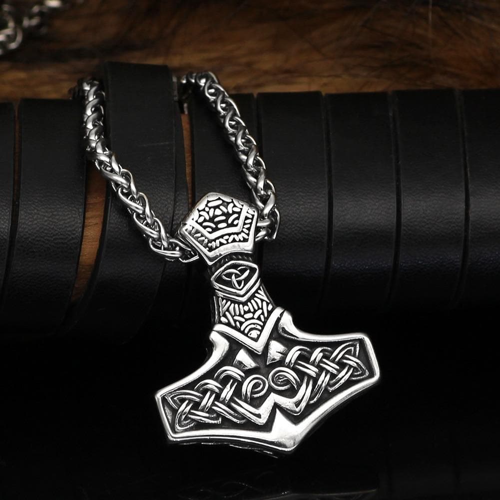 Vikings Nordic Hammer Stainless Steel Necklace