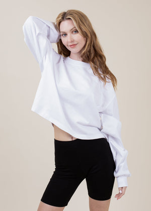 Cropped Boxy Long Sleeve