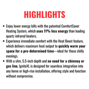 Dimplex IgniteXL 100" Built-In Linear Fireplace Electric [XLF100] (SAK28479)