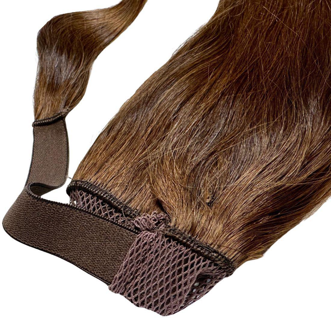 Dark Brown 100% Human Hair Ponytail Extension