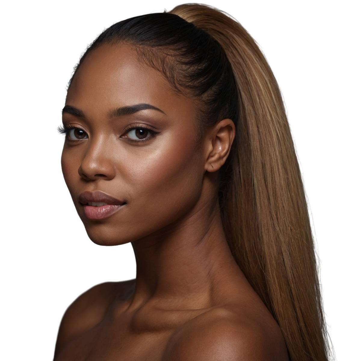 Honey Blonde 100% Human Hair Ponytail Extension