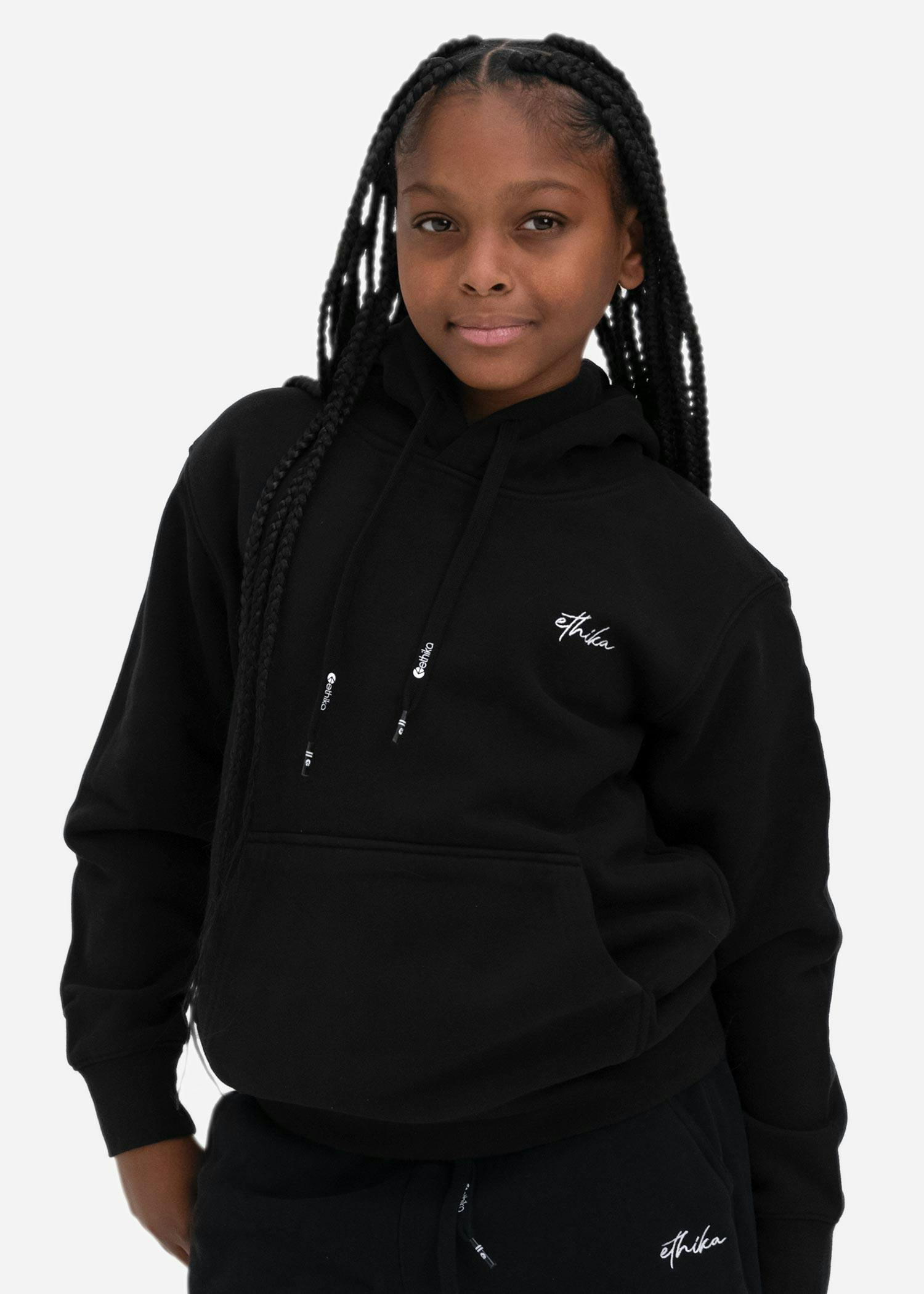 Black | Kids Premium Hoodie