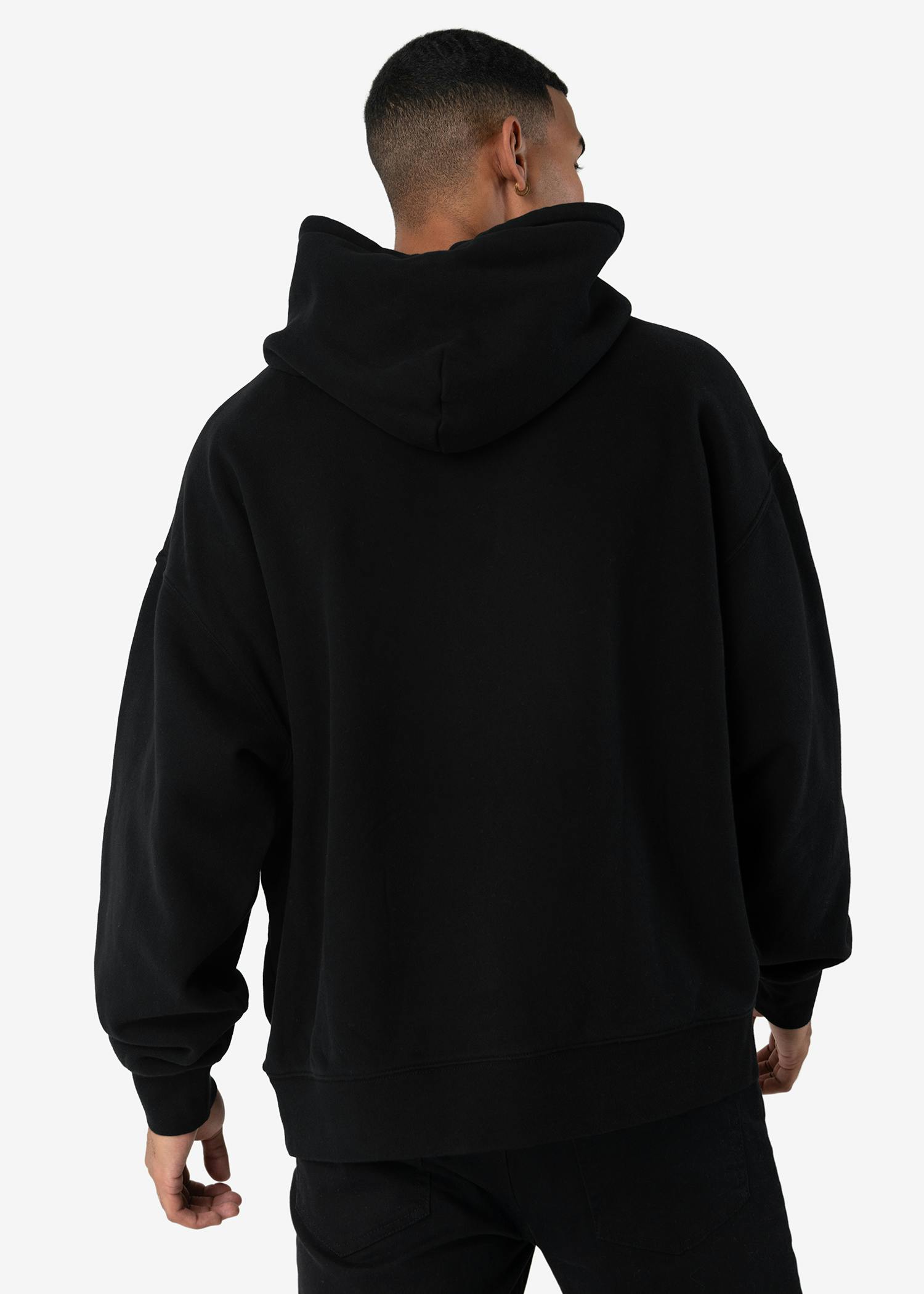 Embroidered Logo - Black | Mens Hoodie