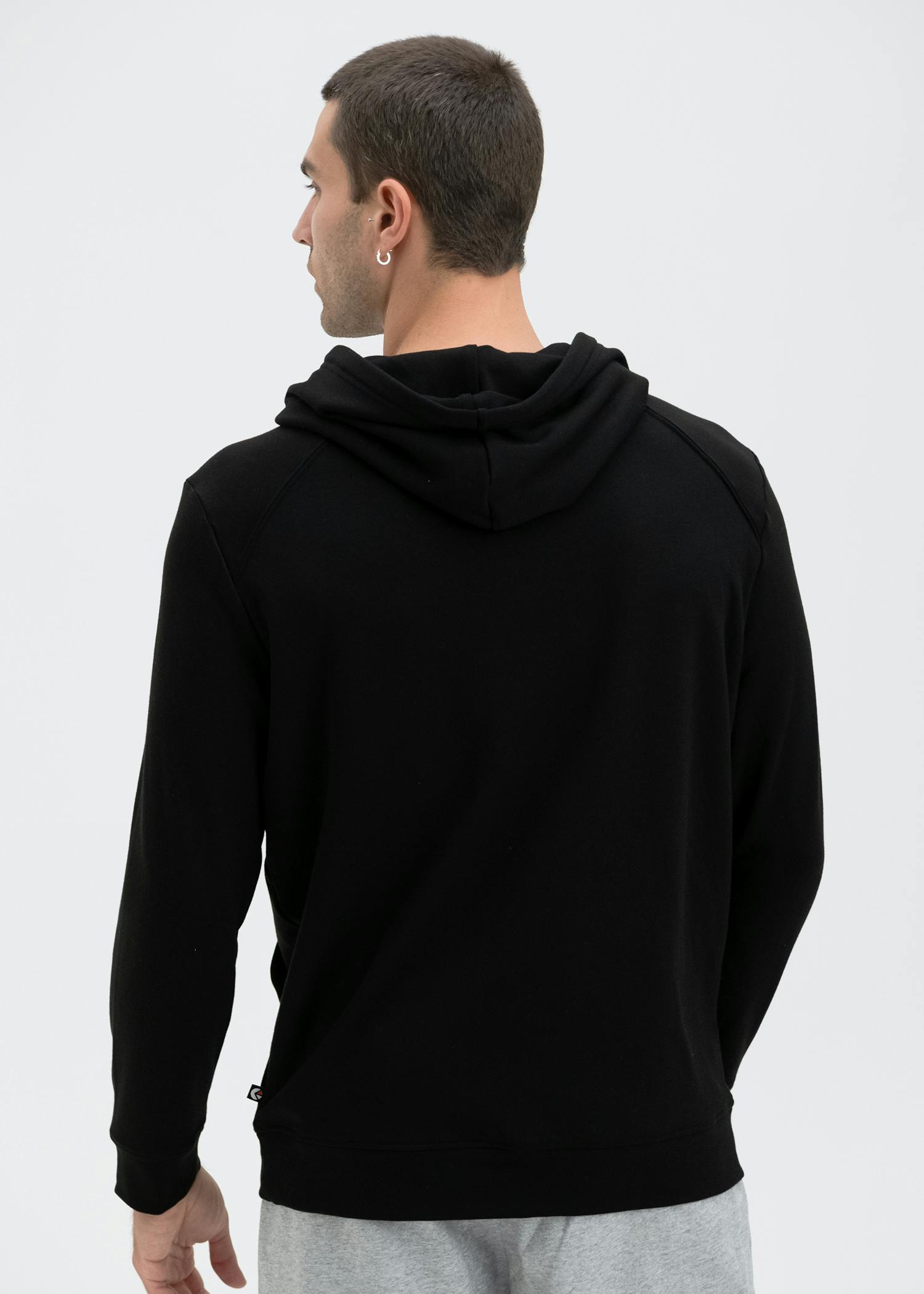Embroidered Logo - Black | Mens Premium Hoodie