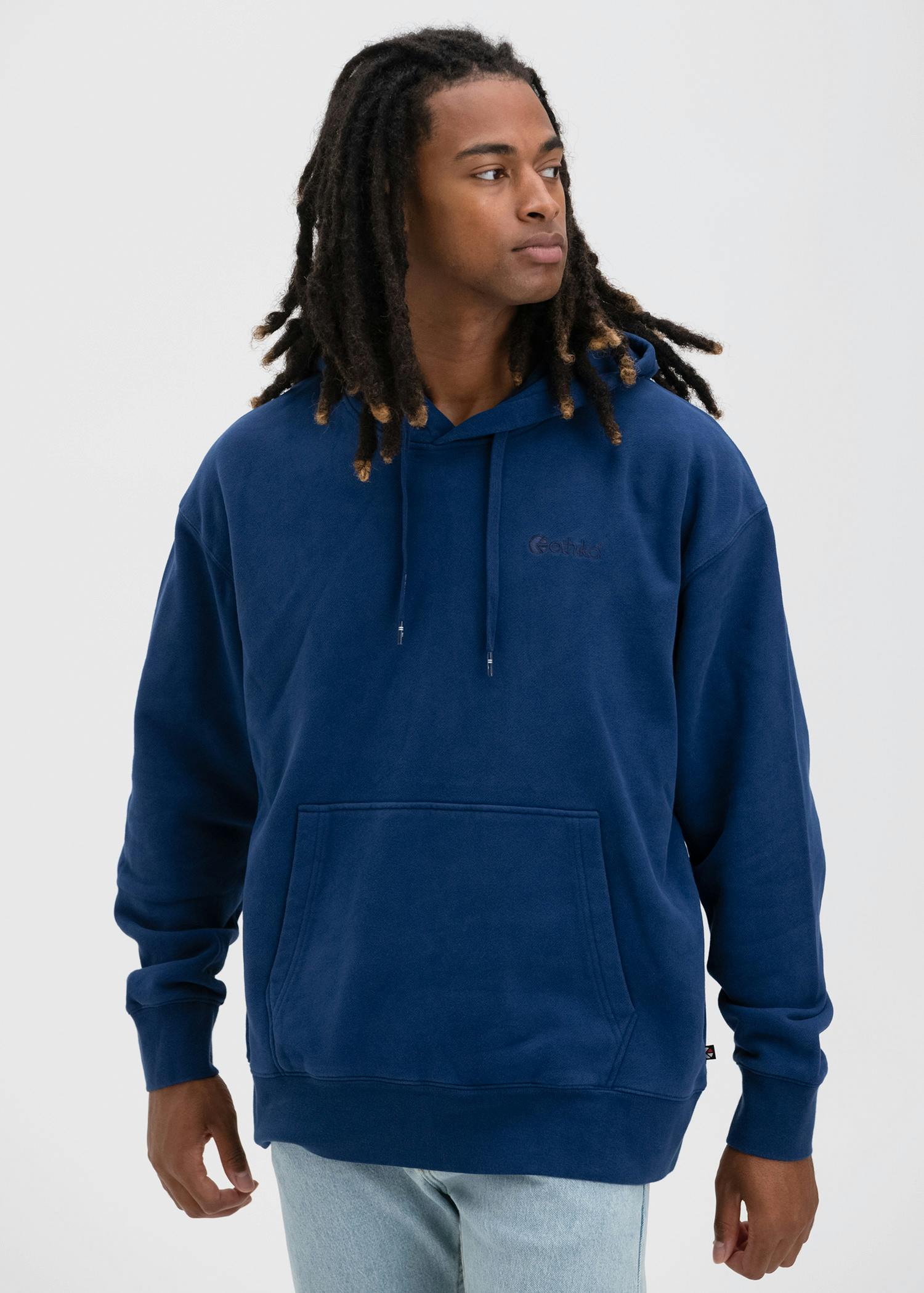 Embroidered Logo - Navy | Mens Hoodie