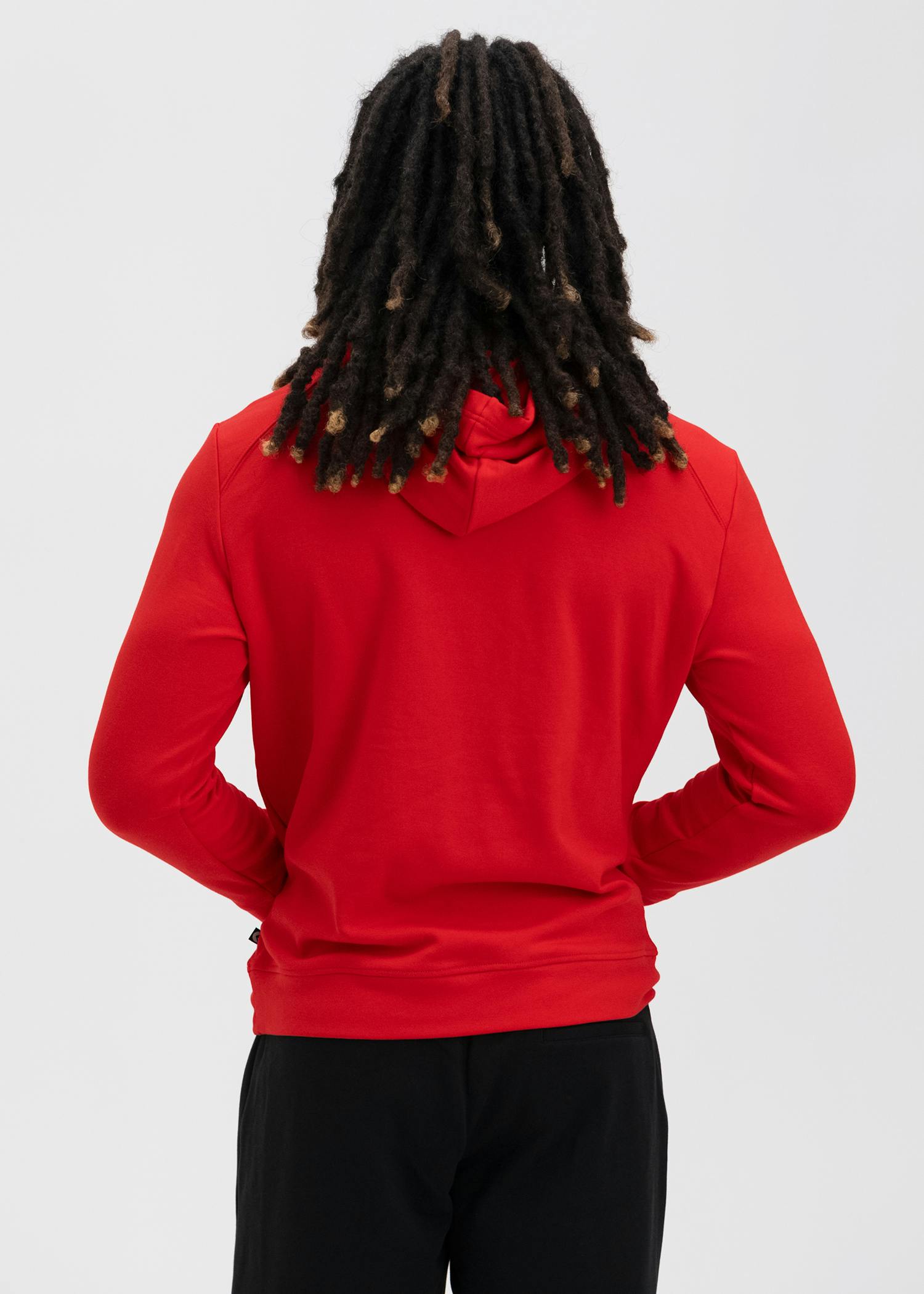 Embroidered Logo - Red | Mens Premium Hoodie