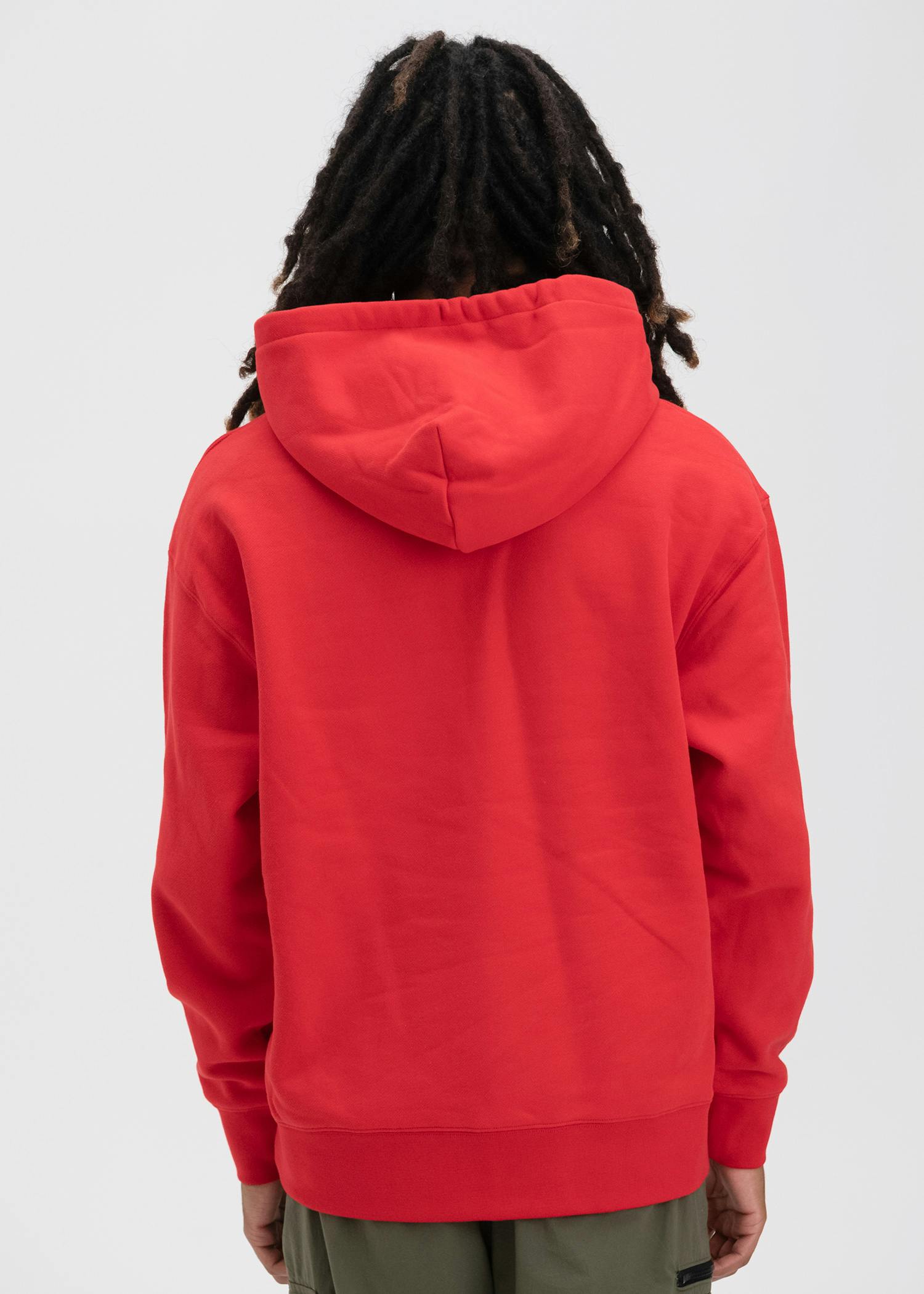 Embroidered Logo - Red | Mens Premium Hoodie