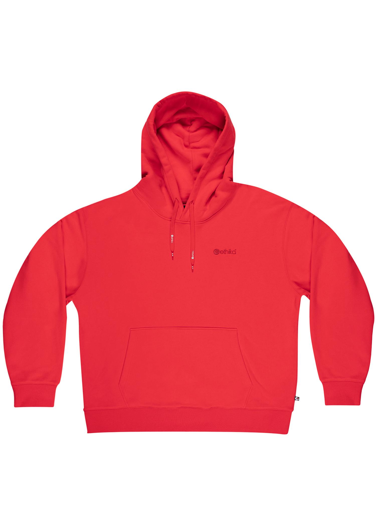 Embroidered Logo - Red | Mens Premium Hoodie