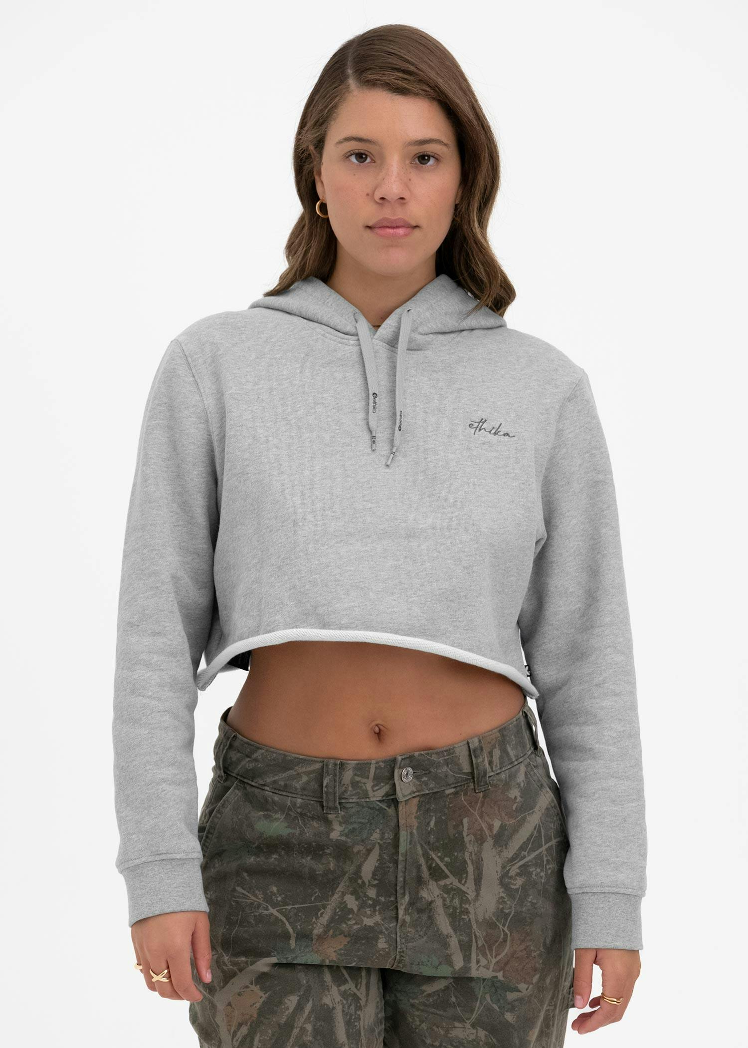 Heather | Womens Crop Hoodie