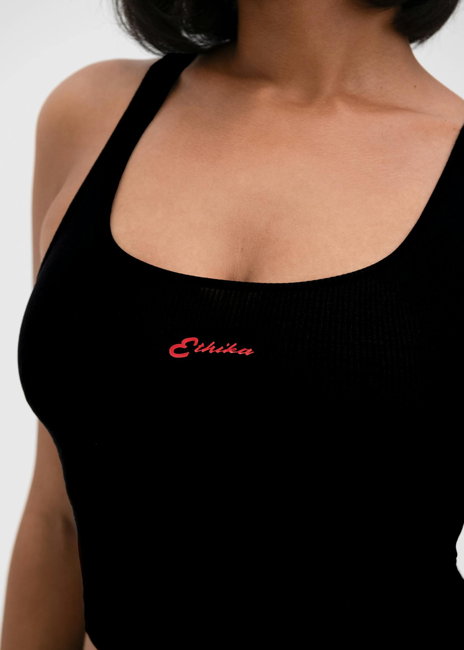 Americana  - Red | Womens Ribbed Crop Tank