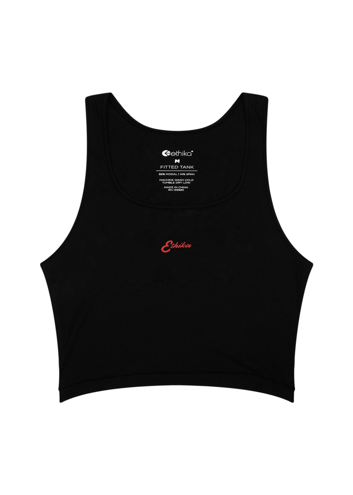 Americana  - Red | Womens Ribbed Crop Tank