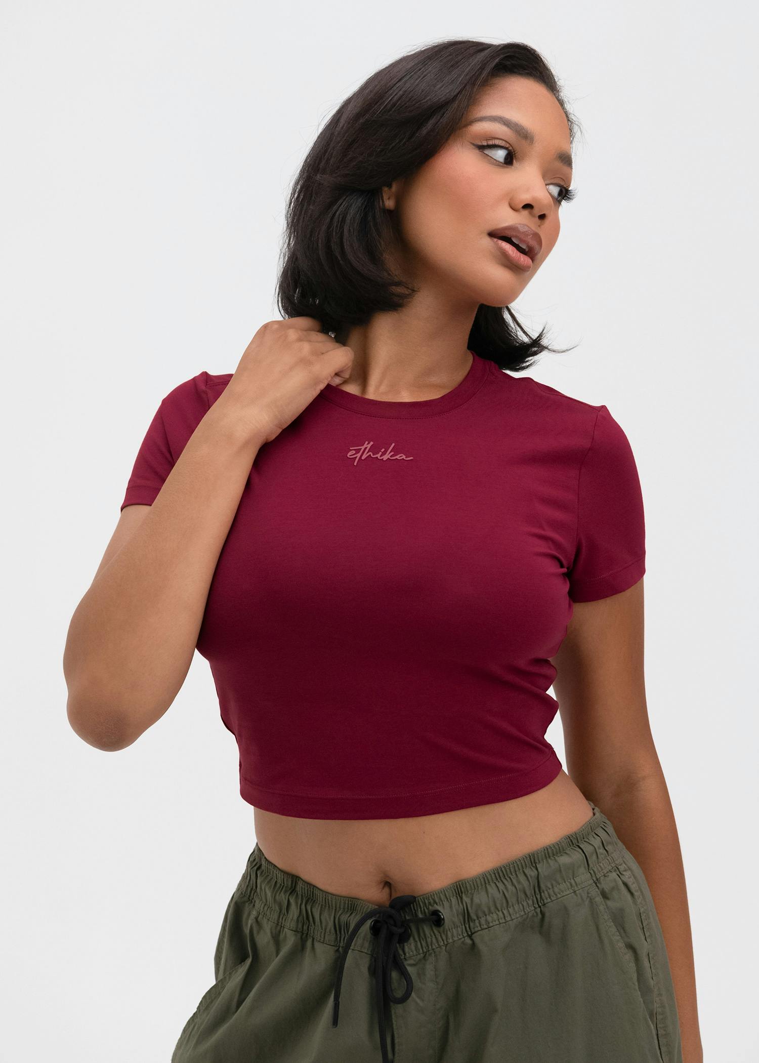 Berry | Womens Baby Tee
