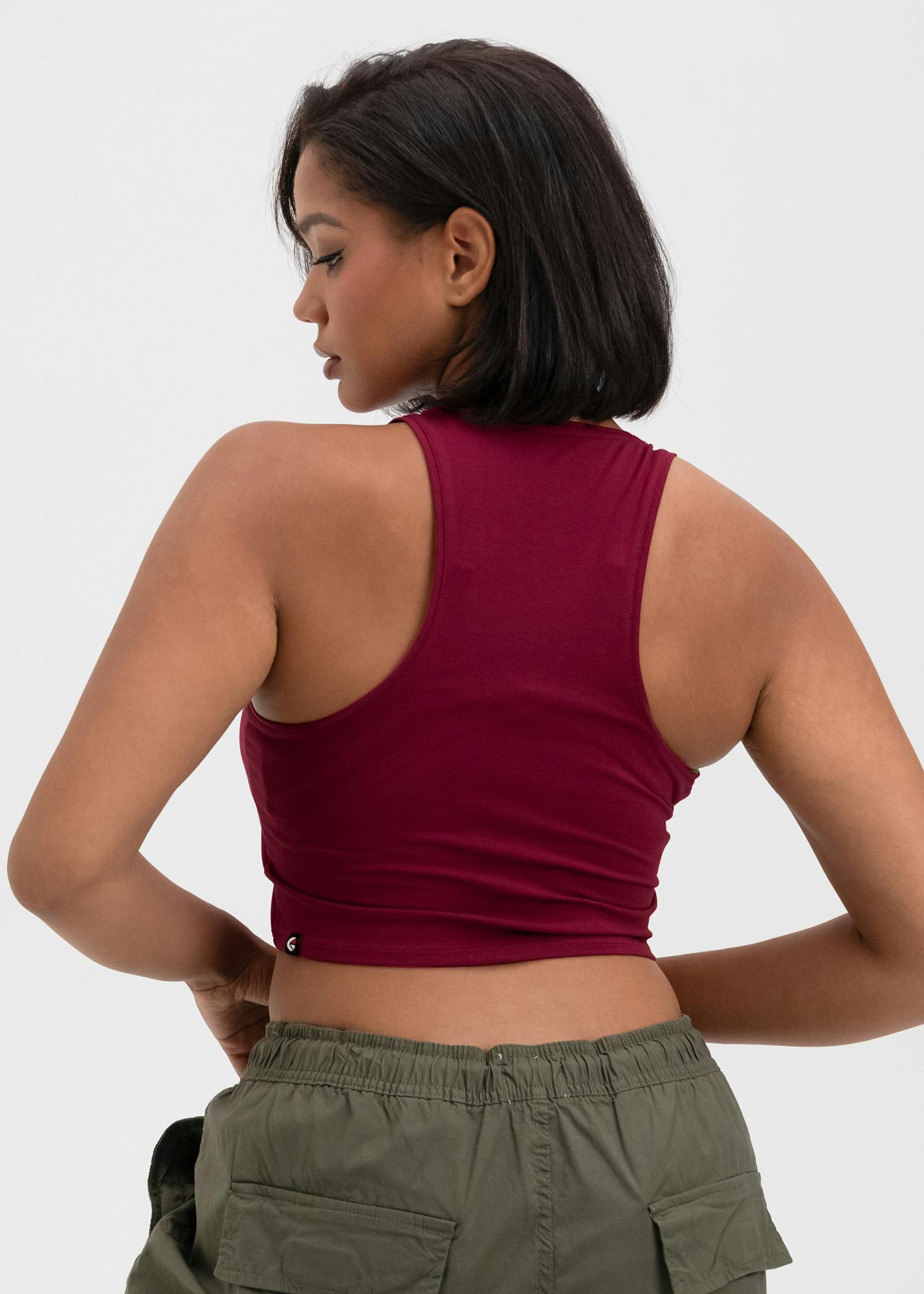 Berry | Womens Crop Tank