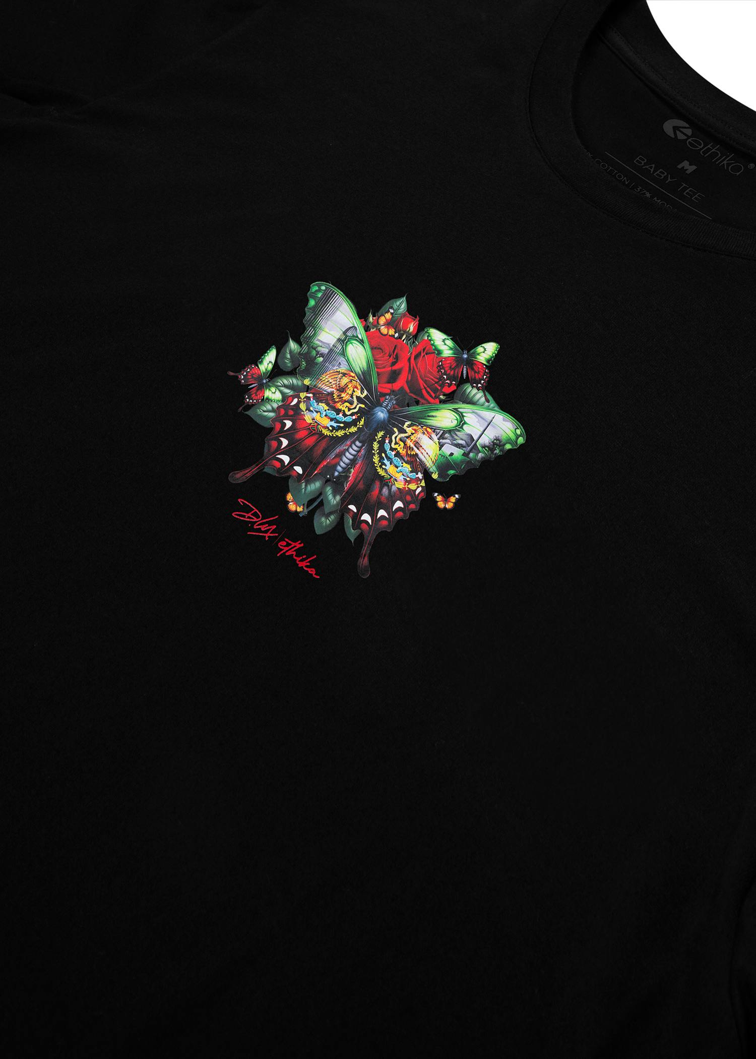 Dannylux - Mariposa - Black | Womens Baby Tee