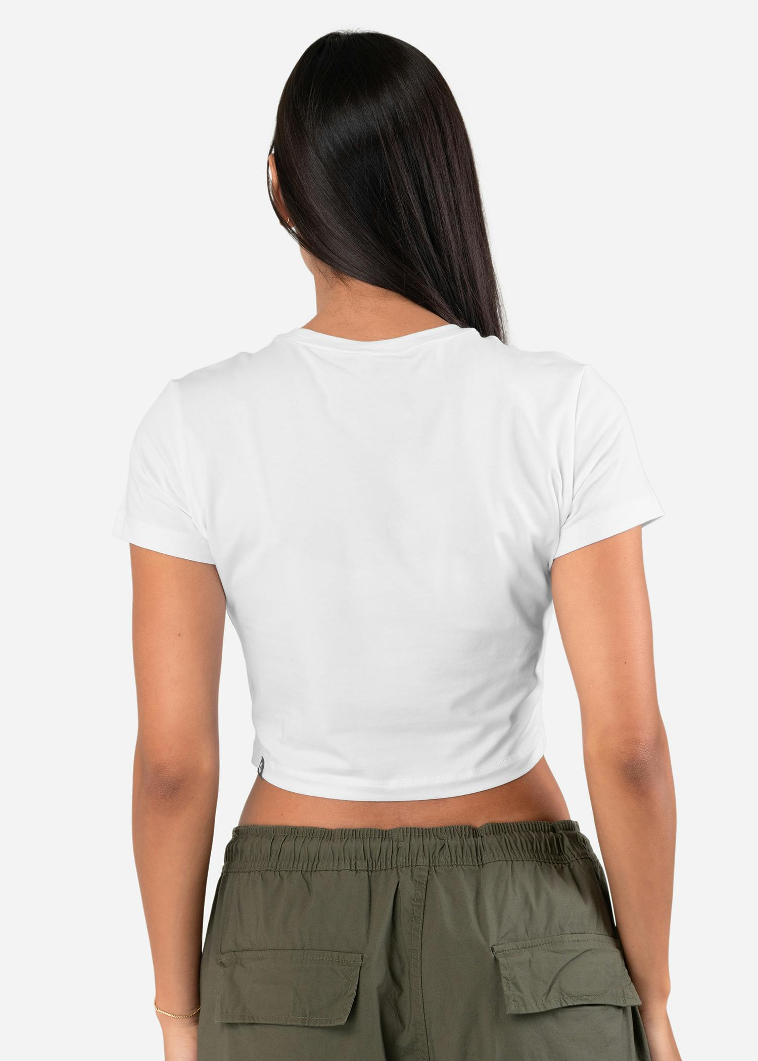 Dannylux - Mariposa - White | Womens Baby Tee